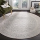 preview thumbnail 42 of 116, SAFAVIEH Reflection Suhad Oriental Rug 10' Round - Light Grey/Cream - Round