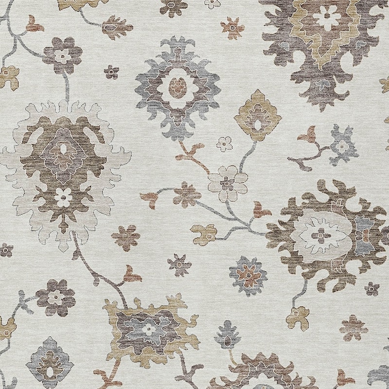 HomeRoots Floral Traditional Rectangle Outdoor Rug