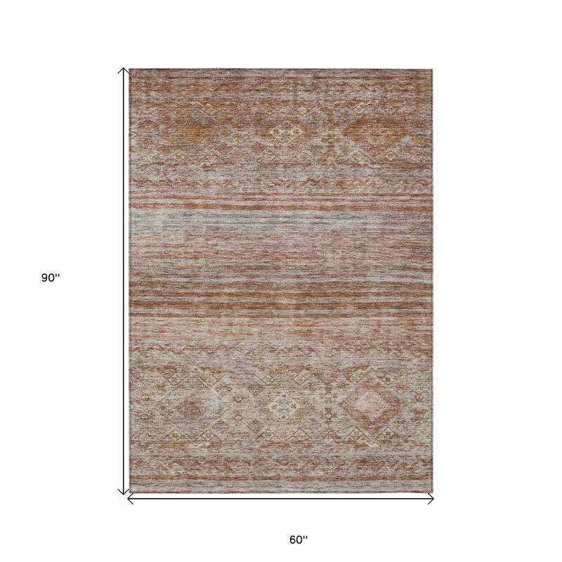 HomeRoots Floral Transitional Rectangle Outdoor Rug