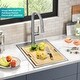 preview thumbnail 63 of 137, KRAUS Kore Workstation Drop-In Stainless Steel Kitchen Sink