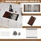 preview thumbnail 27 of 40, All-in-One Kit Undermount Single Bowl 16 Gauge Nano Brushed Stainless Steel Workstation Kitchen Sink with Faucet and Accessories