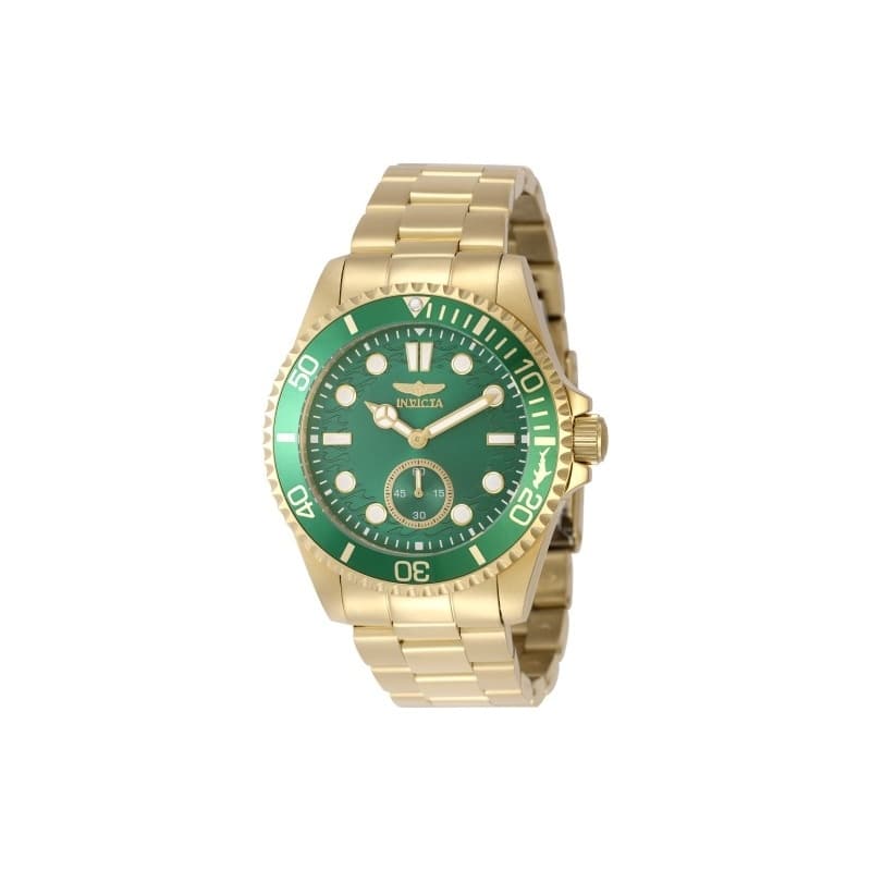 Invicta Men's 49430 Pro Diver Quartz VD78 Green Dial Watch