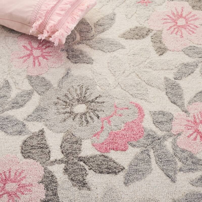 SAFAVIEH Handmade Jardin Prescilla Floral Wool Rug