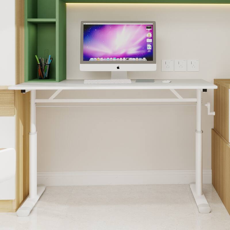 Adjustable Study Desk for Kids & Adults - Height-Adjustable, Multi-Purpose Home/Office Desk, Compact Design