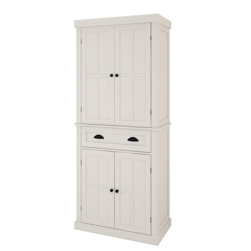 White Hallway Cabinet Pantry Cabinet Cupboard Kitchen Cabinet - White
