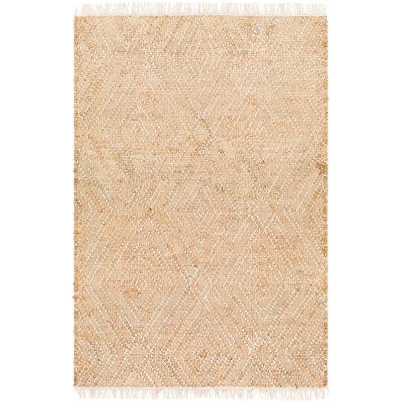 Deonne Handmade Jute & Wool Area Rug