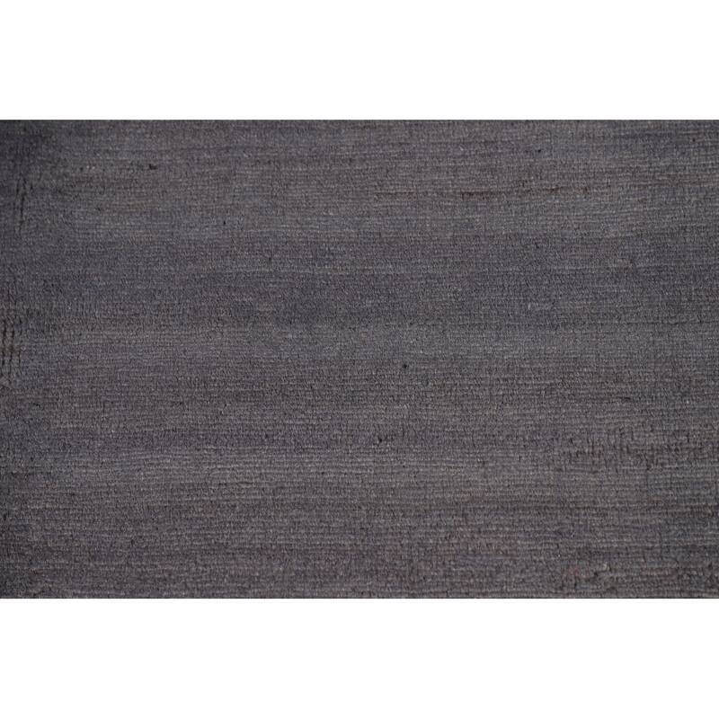 Grays & Blues Modern Gabbeh Oriental Area Rug Hand-Knotted Wool Carpet - 6'5" x 9'5"