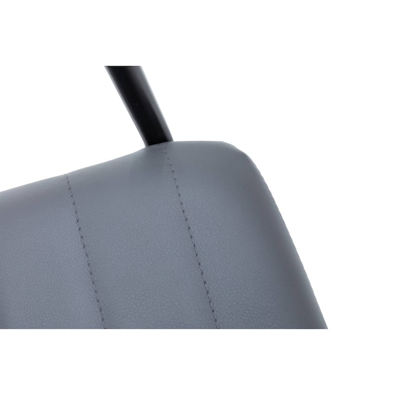 Zylar Ergonomic Guest Chair with Leather, Stainless Steel Base, High-Density Foam, Modern Design for Office or Waiting Room