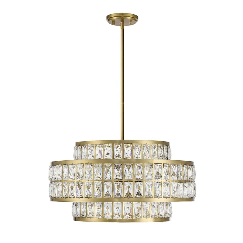 Savoy House 7-9046-4 Renzo 4 Light 22" Wide Crystal Waterfall