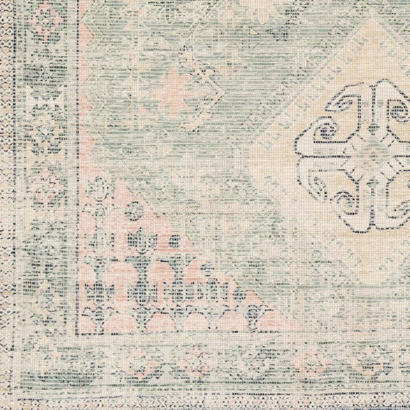 Livabliss Hermione Handmade Triple Medallion Cotton Area Rug