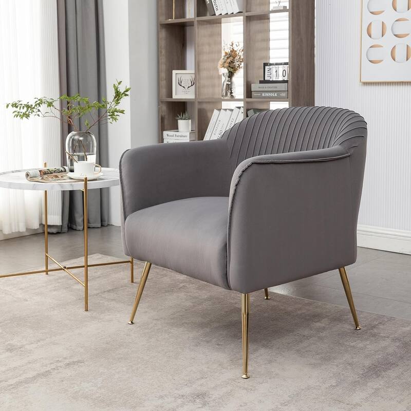 Contemporary Velvet Accent Chairs