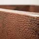 preview thumbnail 3 of 3, Pinnacle Hand-Hammered Copper 33-inch Farmhouse Kitchen Sink - 33 x 22 x 10.5