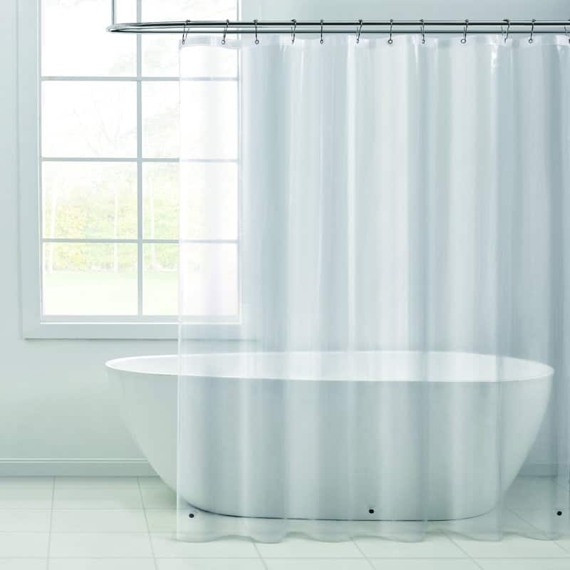Dainty Home Light Weight Shower Curtain Liner With Weighted Hem
