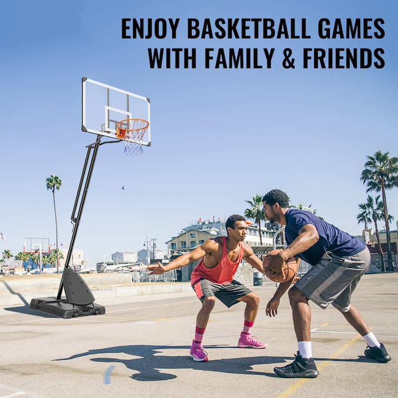 Adjustable Portable Basketball Hoop Set for Kids & Adults Indoor & Outdoor