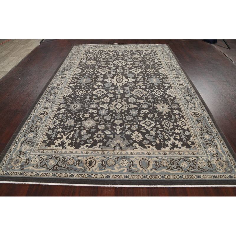 Geometric Ziegler Turkish Wool Area Rug Traditional Living Room Carpet - 6'7" x 9'10"