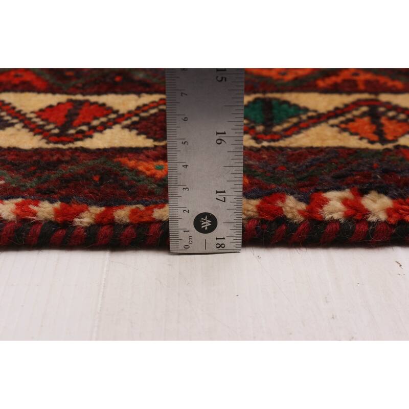 ECARPETGALLERY Hand-knotted Melis Red Wool Rug - 7'1 x 9'10