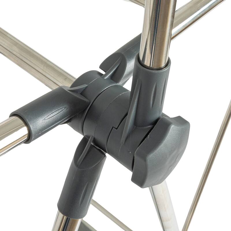 Household Essentials Multi Tier Stainless Steel Drying Rack with T Bar and Side Wings