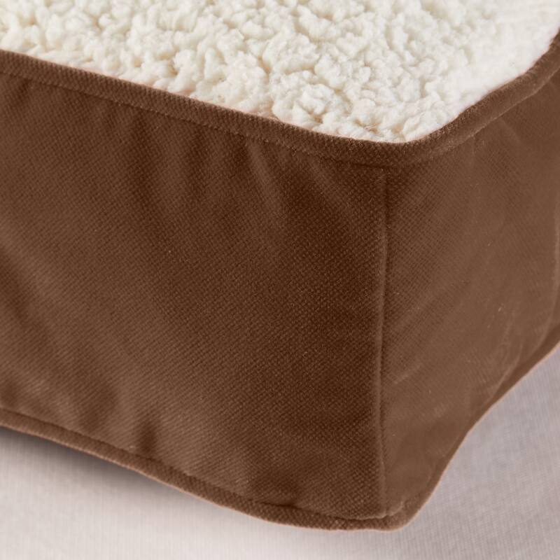 Happy Hounds Buster Sherpa Latte Dog Bed