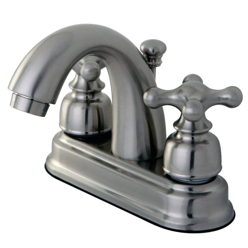 Kingston Brass Restoration 1.2 GPM Centerset Bathroom Faucet with - Brushed Nickel