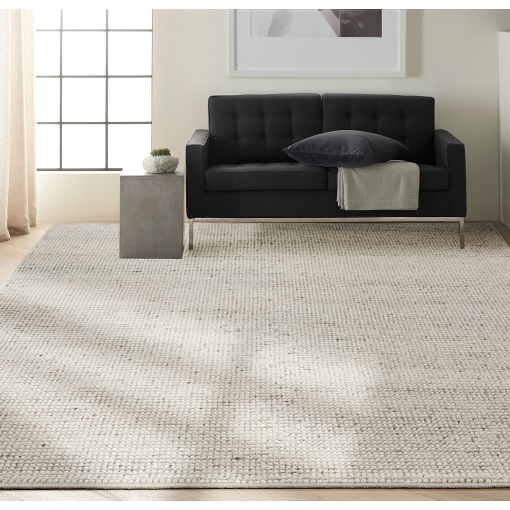Calvin Klein Textured Dots Hand Woven Textured Loop Modern Area Rug