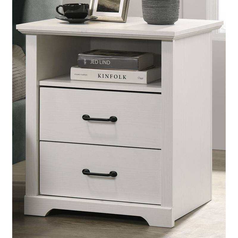 Rustic Brown Queen Bed Frame with Storage Headboard and Nightstands