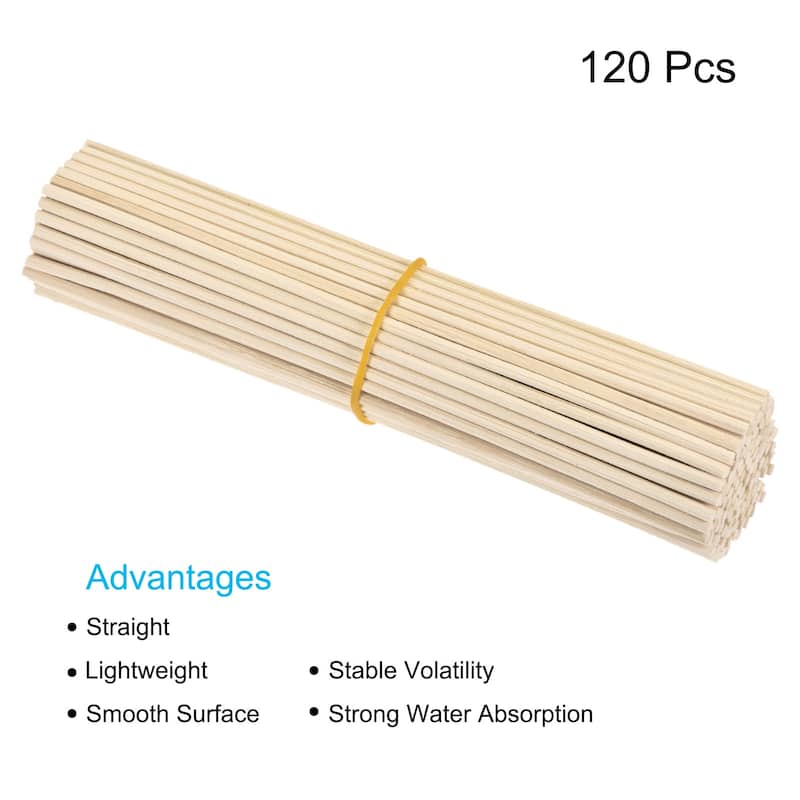 Rattan Wood Diffuser Stick for Aroma Fragrance Essential Oil 120Pcs