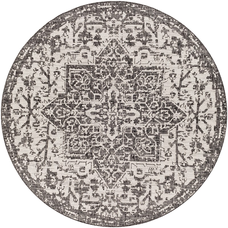 Livabliss Andell Indoor/ Outdoor Vintage Medallion Area Rug