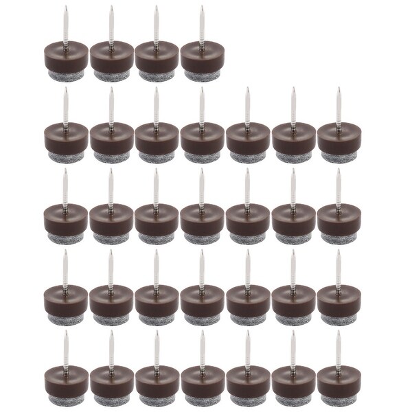 Felt Pad Nail DIY Furniture Legs Feet Floor Protector 13mm 1/2" Dia 32pcs