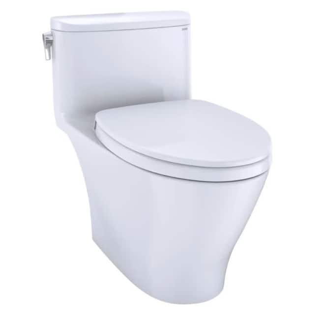 TOTO Nexus 1.28 GPF One Piece Elongated Chair Height Toilet with - Cotton White