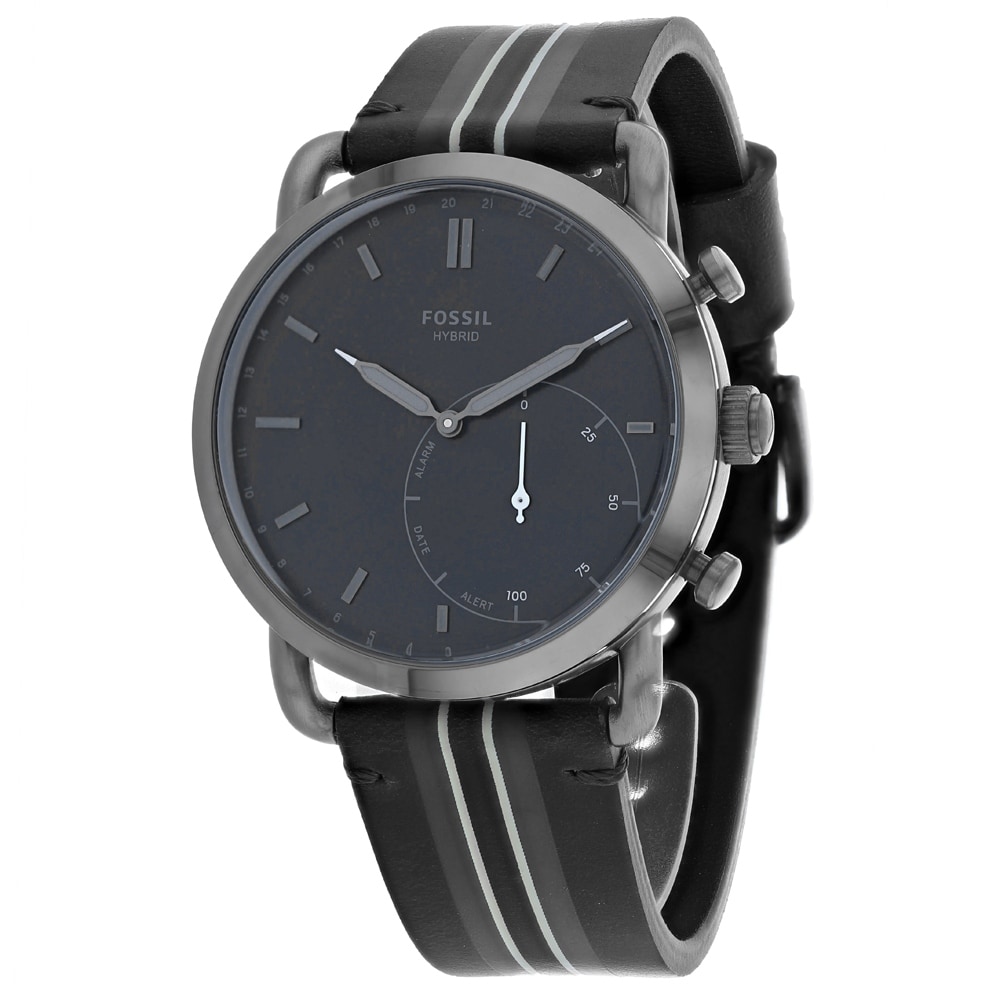 fossil black smart watch