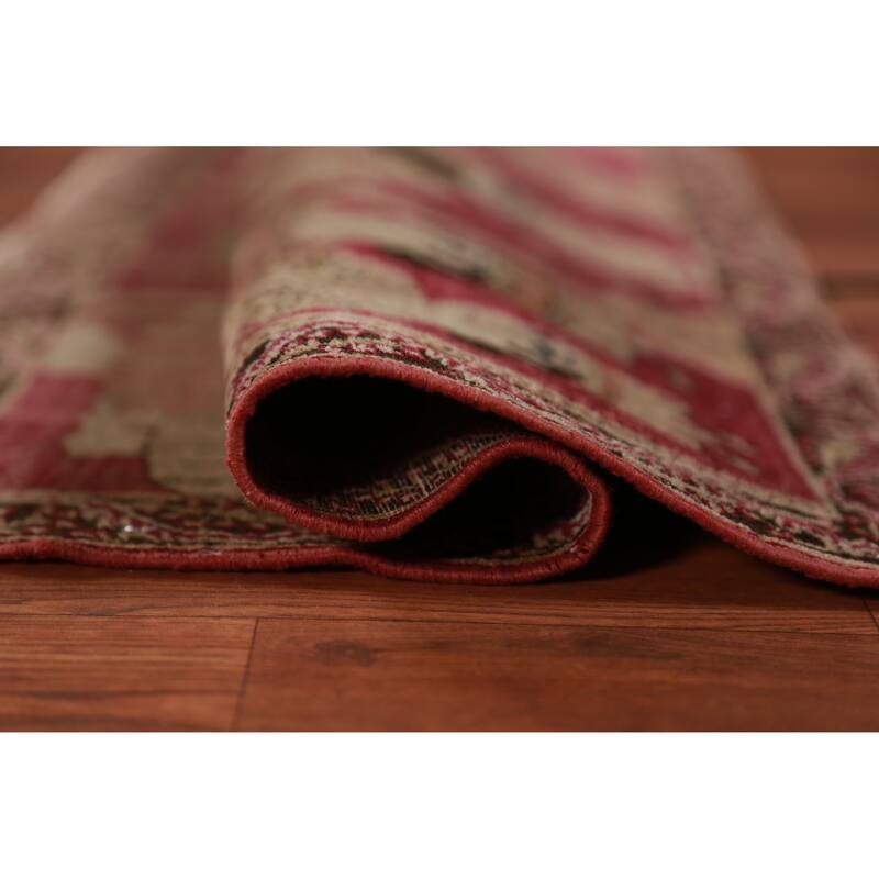 Set Of 2 Vegetable Dye Kerman Ravar Persian Rug Handmade Wool Carpet - 1'11" x 2'8"