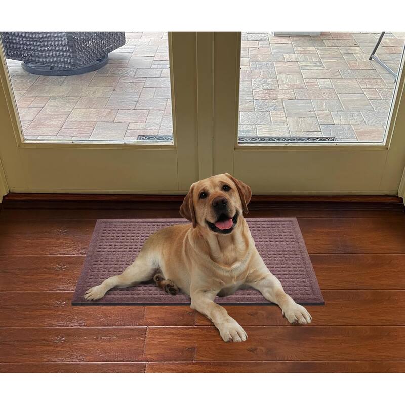 A1HC New All Weather Superior Dirt and Moisture Absorbing Polypropylene Door Mat with Non-Slip Backing for Inside Outside Use