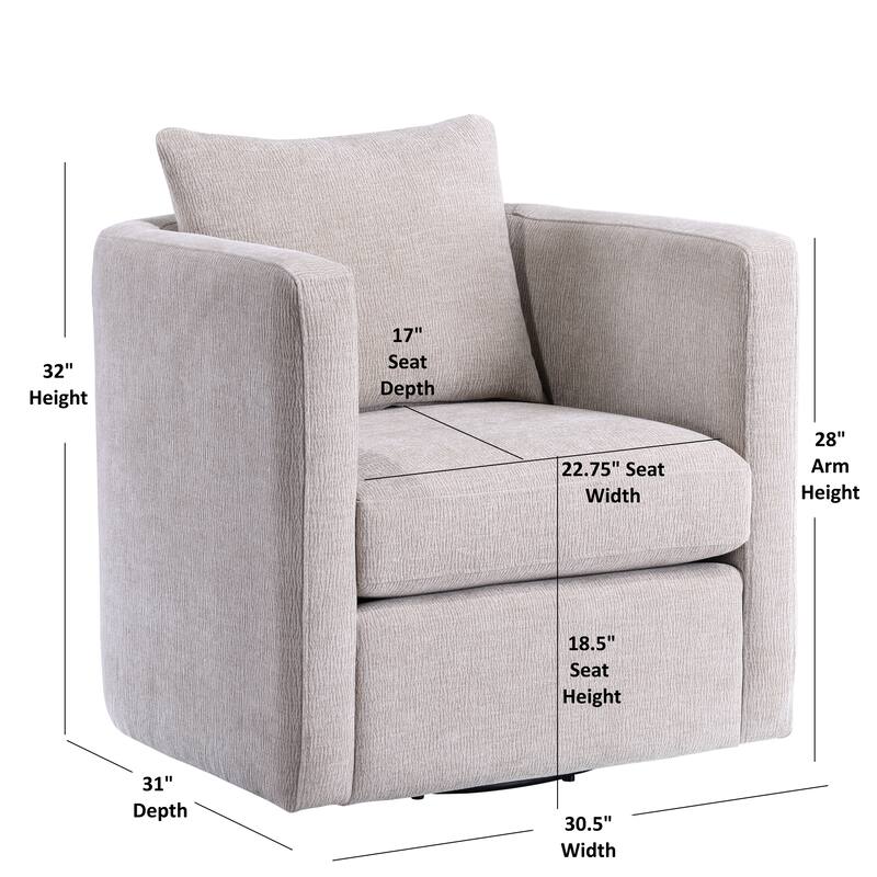 Sylvani Swivel Barrel Chair by Greyson Living