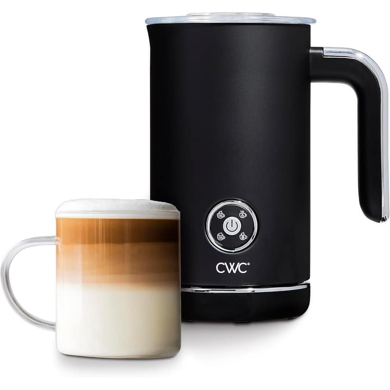 COOK WITH COLOR 4-in-1 Electric Milk Steamer and Frother - 2-Minute Heating and Frothing, Hot and Cold Foam Maker