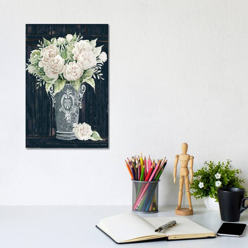 iCanvas "Perfect Peonies" by Cindy Jacobs Canvas Print - 12x8x0.75