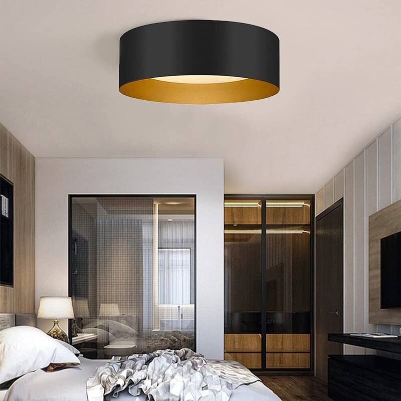 Modern Minimalist Round Drum Flush Mount Ceiling Lights