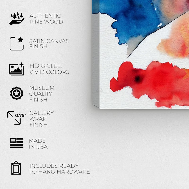Wynwood Studio Fashion and Glam Mabella I Red and Modern & Contemporary Wall Art Canvas Print