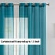 preview thumbnail 19 of 117, HLC.me 2 Piece Semi Sheer Voile Window Curtain Drapes Grommet Top Panels Bedroom, Living Room - Set of 2 panels