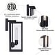 preview thumbnail 21 of 20, 2-pack 1-light/2-light Metal Outdoor Wall Sconce Weather-resistant