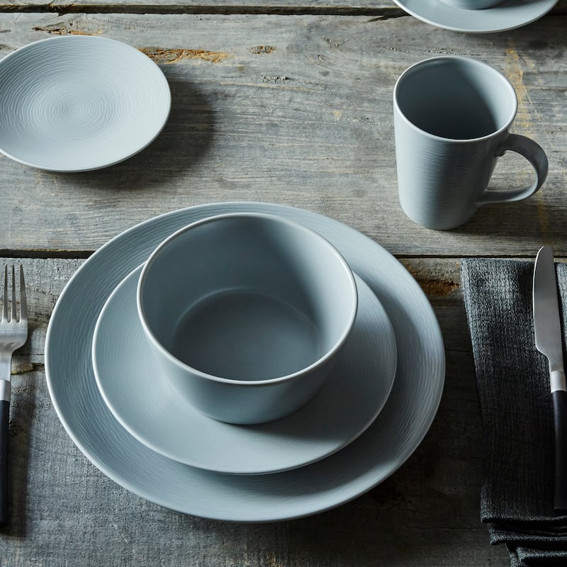 Noritake Colorscapes Swirl Set Of 4 Coupe Salad Plates, 8-1/4"