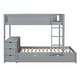 preview thumbnail 16 of 16, Twin-over-Twin Bunk Bed with Twin size Trundle, Storage and Desk,Multifunctional Bunk Bed with Storage