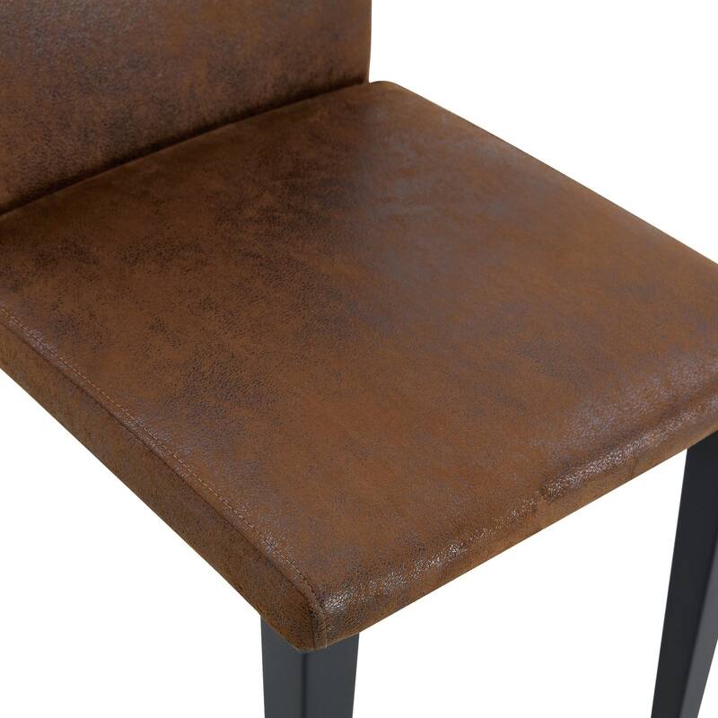 16" Modern Upholstered Dining Chair with Metal Legs, Set of 4