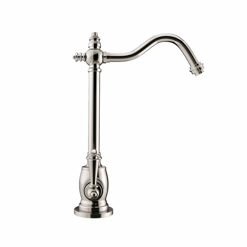 Whitehaus Collection Point of Use Instant Hot/Cold Water Drinking Faucet with Traditional Swivel Spout