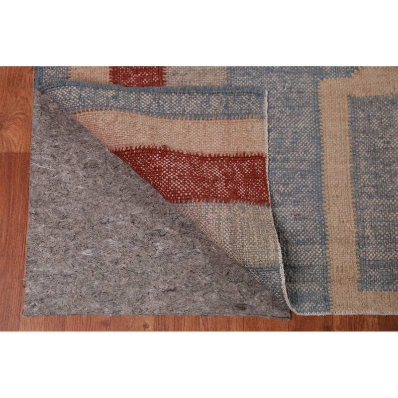 Hand Woven Oriental 100% Jute Carpet Southwestern Modern Multi-Colored Kilim Area Rug - 10' 0'' X 8' 7''