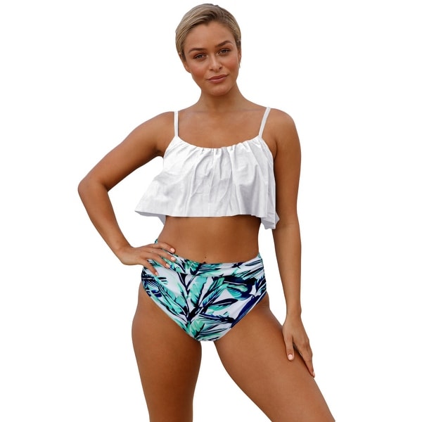 ruffle top swimsuit