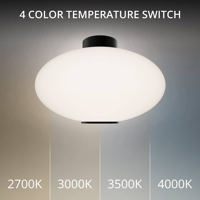 Illusion 22in LED Flush Mount Selectable CCT 2700-3000-3500K set to 2700K