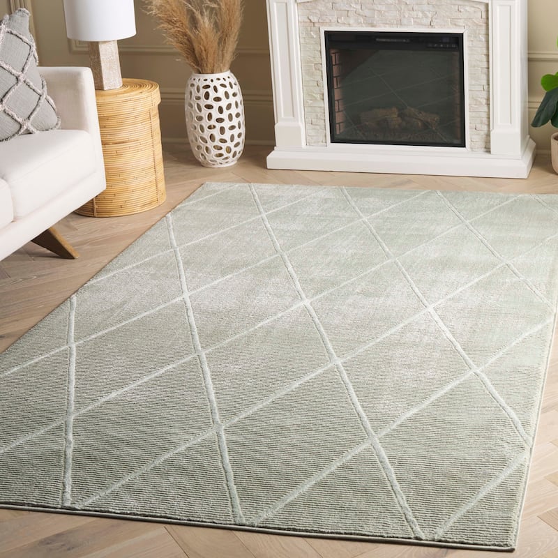 SAFAVIEH Revive Aura Trellis Rug - 2'7" x 5' - Sage