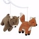 preview thumbnail 4 of 6, Bedtime Originals Sleepytime Bear & Fox Musical Baby Crib Mobile Soother Toy