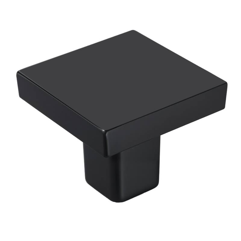 Black Zinc Alloy Cabinet Knobs 10 Pack Single Hole Drawer Pulls with Screws for Kitchen Bathroom Wardrobe Furniture