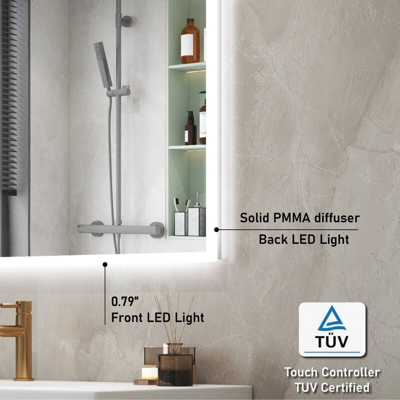 Modern Wall Mounted LED Bathroom mirror